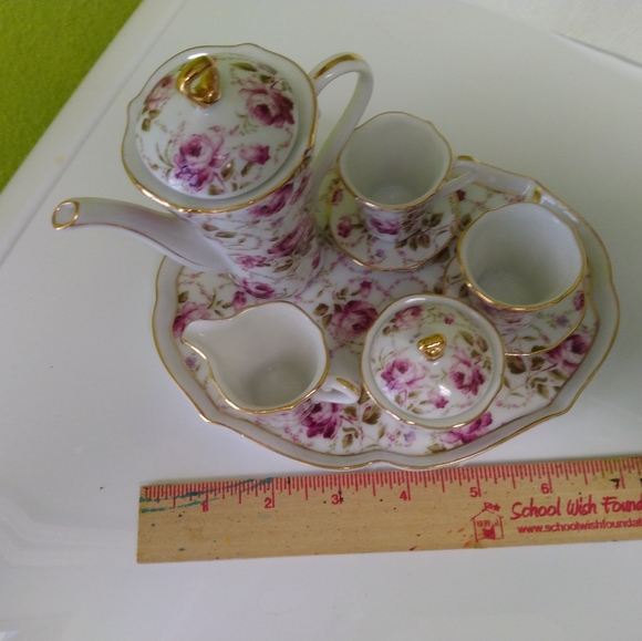 Adeline Toys Vintage Adeline Collection Floral Miniature Porcelain